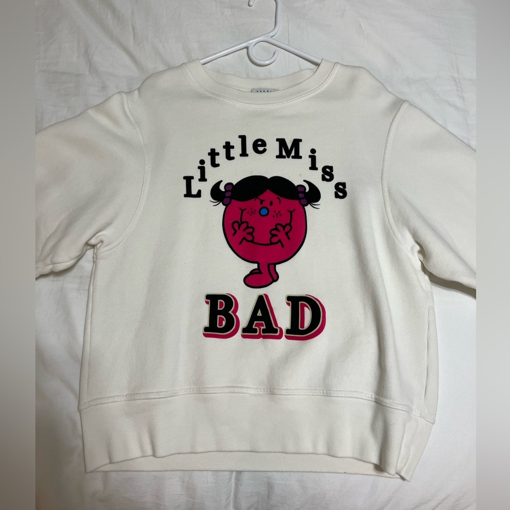 RARE Sandro Little Miss Bad Crewneck